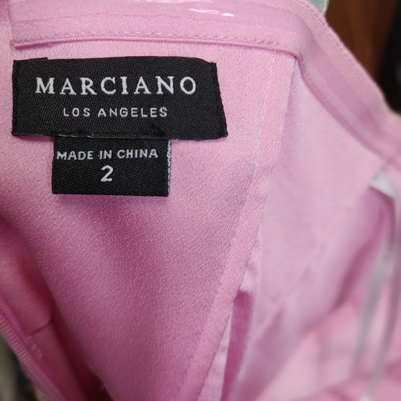 Marciano Vibrant Floral Midi Dress - Pink and Green - Picture 8 of 12